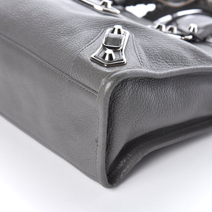 Balenciaga Chevre Silver Metallic Edge Hardware S City Gris Acier 6 of 10