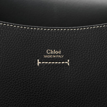 Chloe Grained Calfskin Small Darryl Saddle Crossbody Bag Black 6 of 9