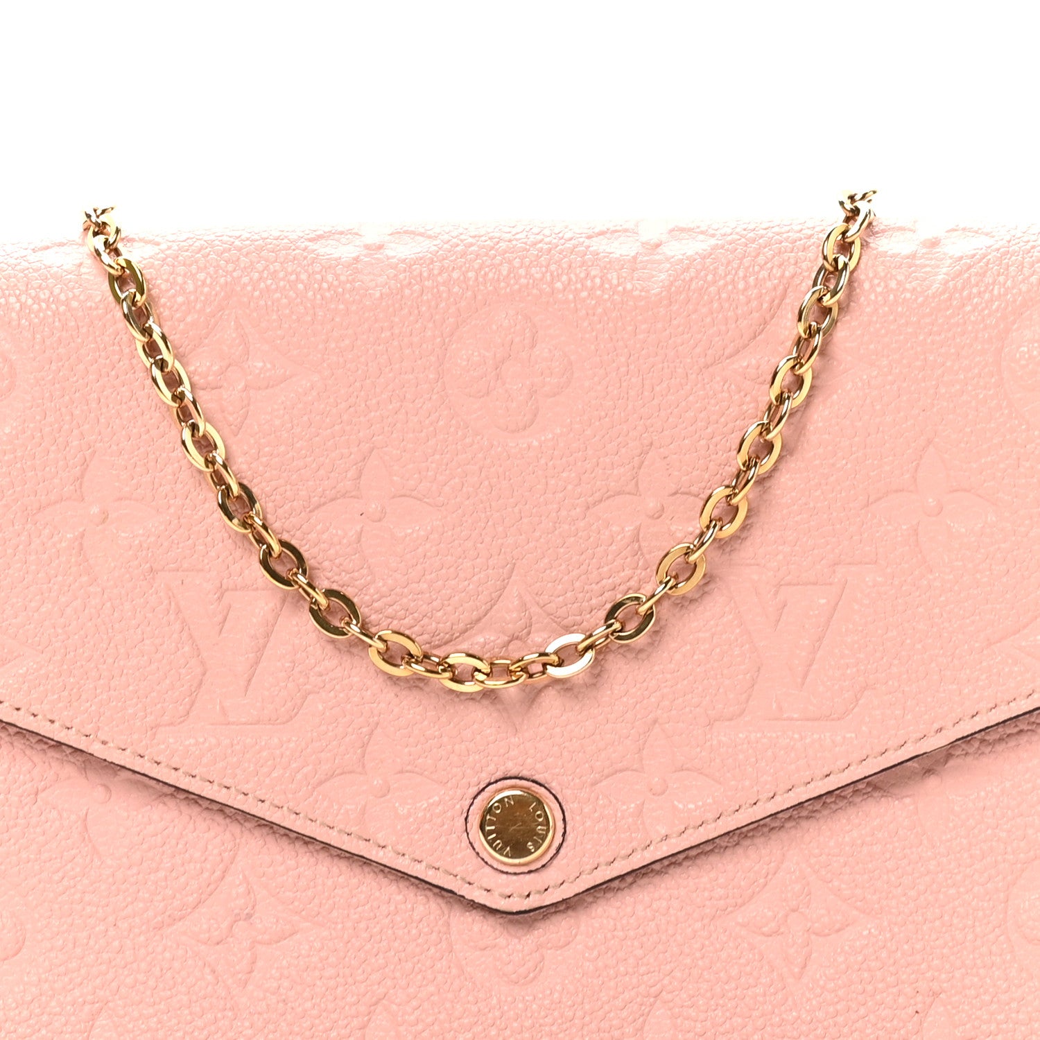 Louis Vuitton Empreinte Pochette Felicie Chain Wallet Rose Poudre 8 of 12