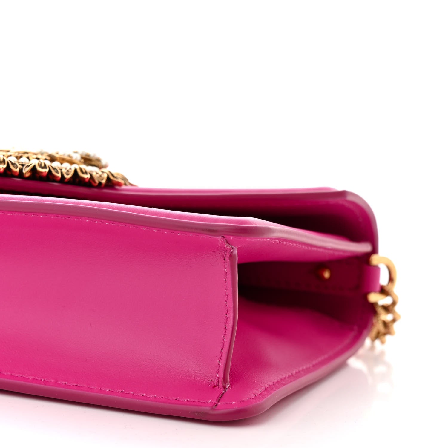 Dolce & Gabbana Smooth Calfskin Small Devotion Envelope Top Handle Bag Pink 9 of 10