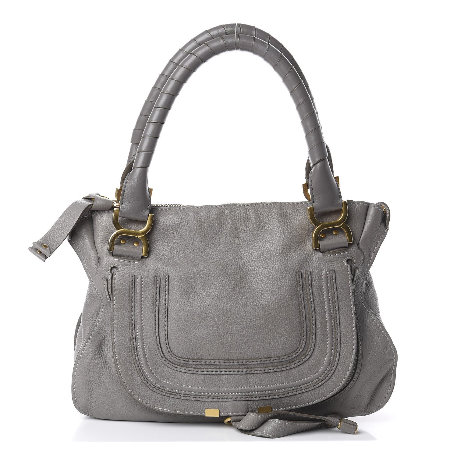 Chloe Calfskin Medium Marcie Satchel Cashmere Grey 1 of 7