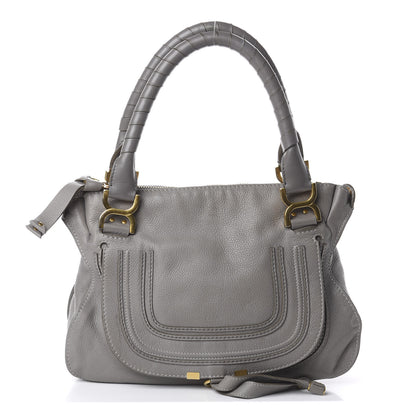 Chloe Calfskin Medium Marcie Satchel Cashmere Grey 1 of 7