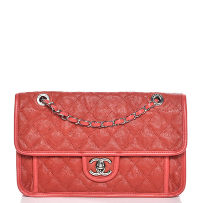 Chanel Caviar Quilted Medium French Riviera Flap Red 1 of 8