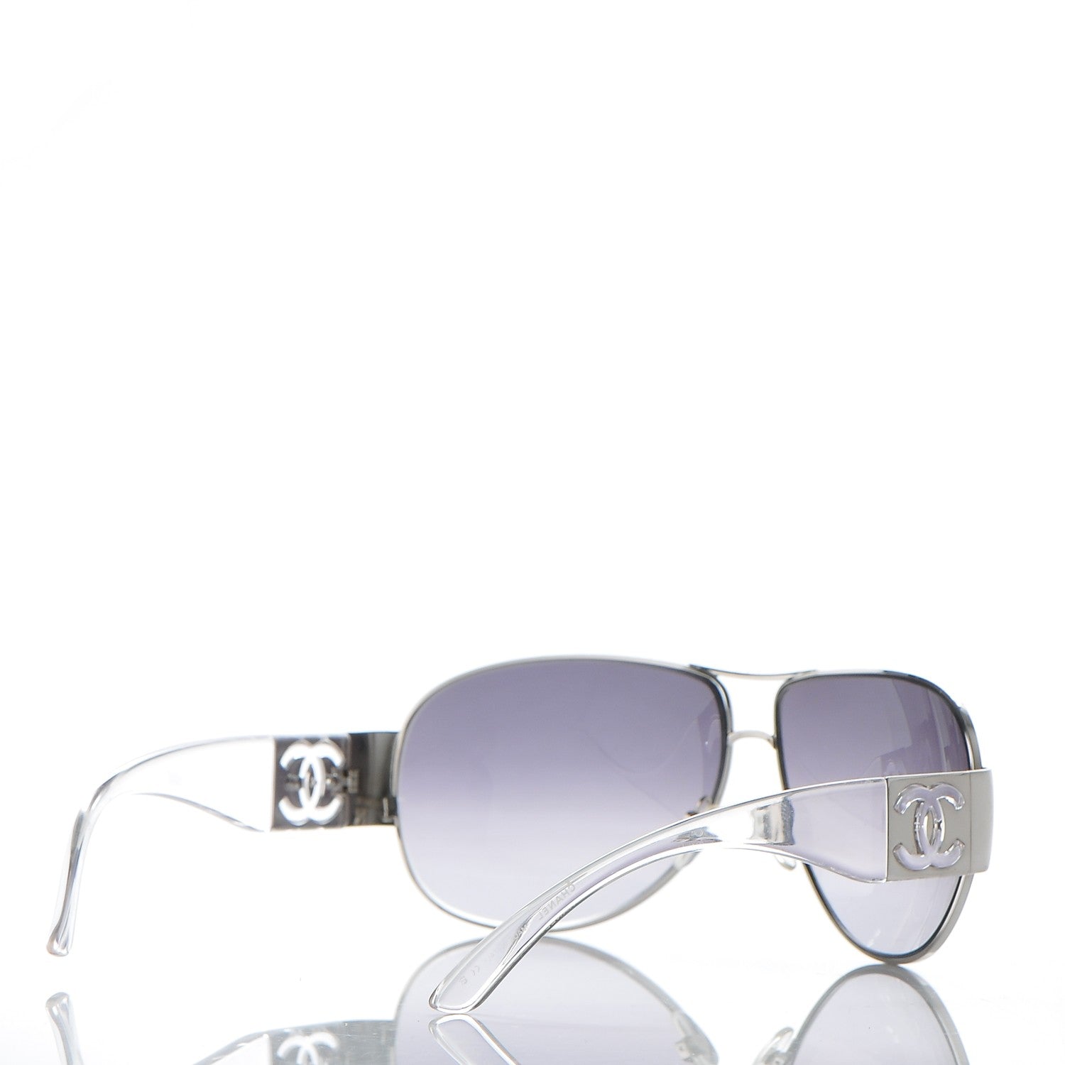 Chanel CC Logo Sunglasses 4128 Clear 3 of 5