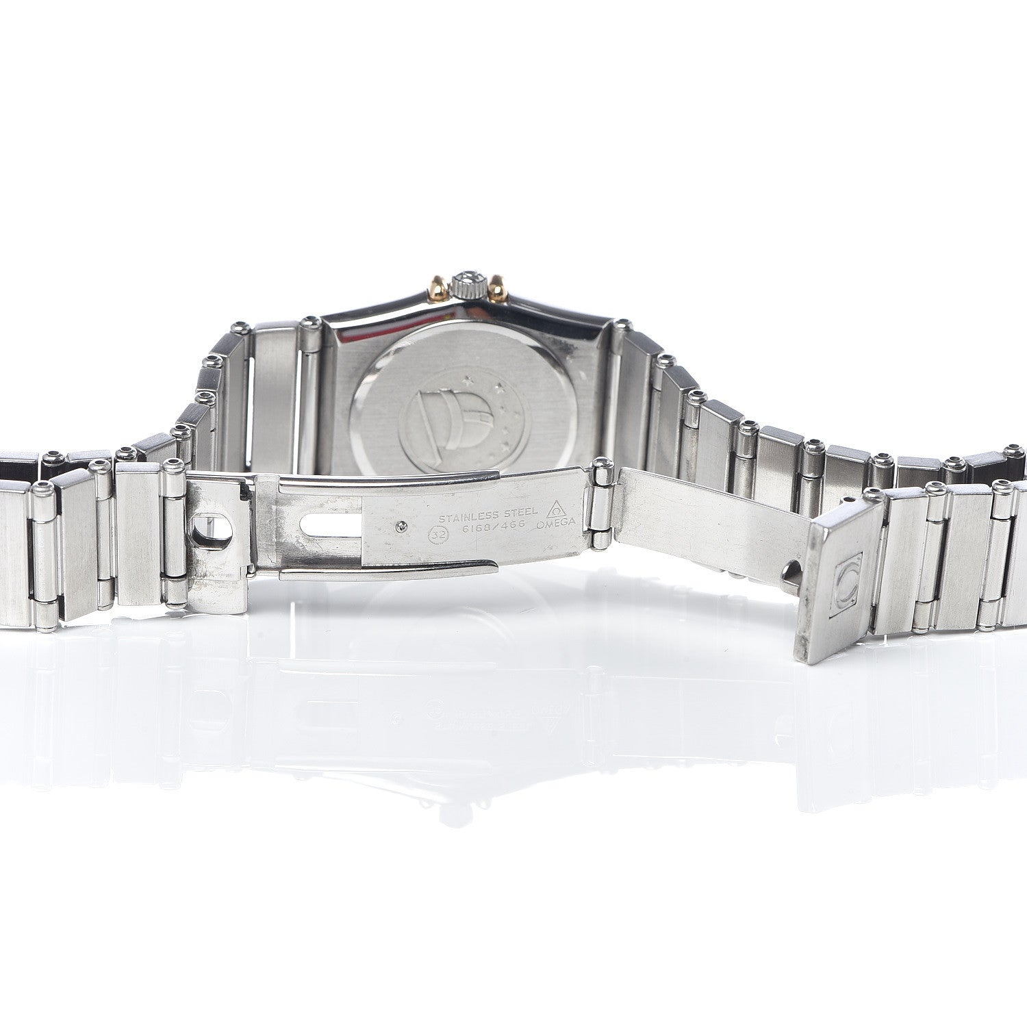 Omega Stainless Steel 18K Yellow Gold 22mm Constellation Quartz Watch Champagne 795.1080 6 of 6