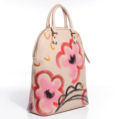 Burberry Prorsum Grainy Calfskin Hand Painted Bloomsbury Red 3 of 9
