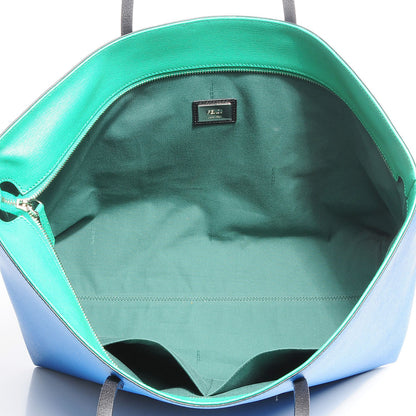 Fendi Vitello Elite Cuoio Monster Buggies Medium Roll Tote Zaffire Black Multicolor Lago 9 of 9