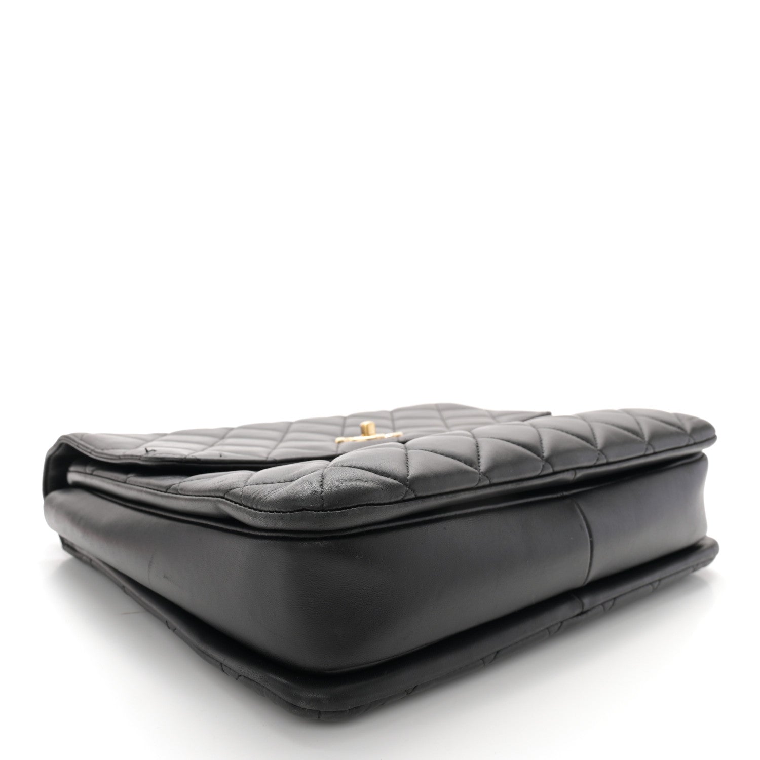 Chanel Lambskin Quilted Large Trendy CC Dual Handle Flap Bag Black 4 of 16