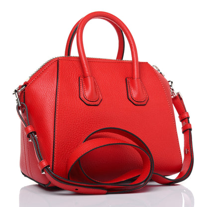 Givenchy Sugar Goatskin Mini Antigona Pop Red 3 of 16