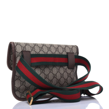 Gucci GG Supreme Monogram Neo Vintage Web Belt Bag Brown 3 of 22