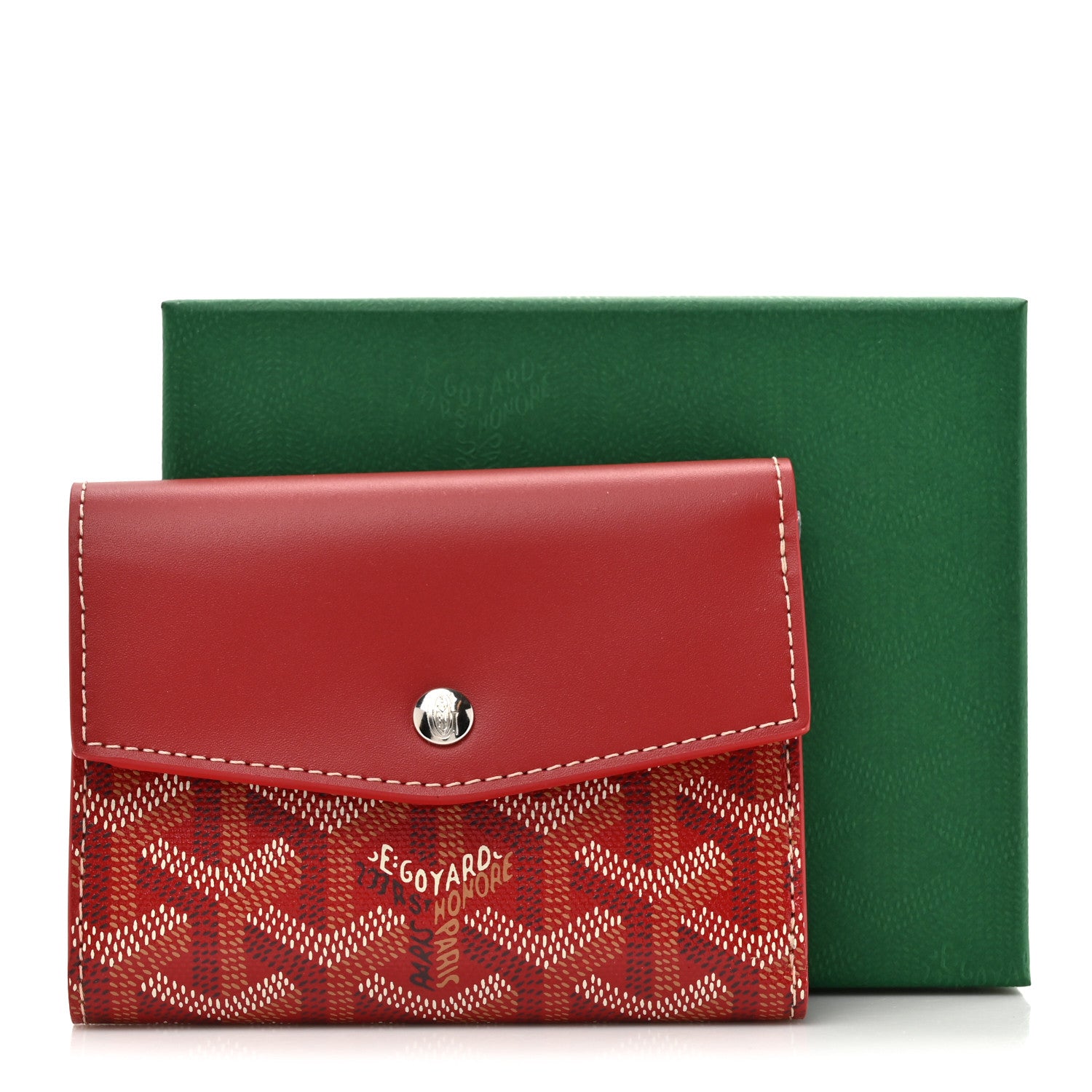 Goyard Goyardine Saint-Gabriel Compact Wallet Red 9 of 9