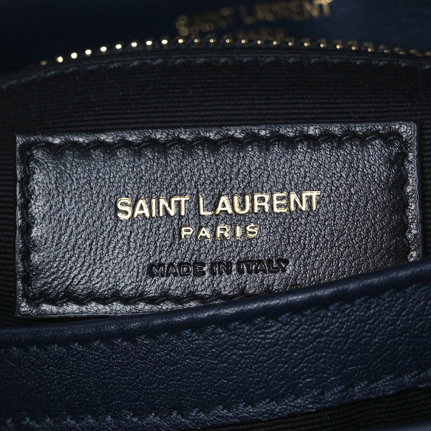 Suede Y Quilted Monogram Toy Loulou Crossbody Bag Navy