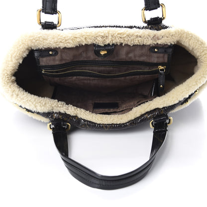 Louis Vuitton Patent Monogram Shearling Sac Thunder 5 of 10