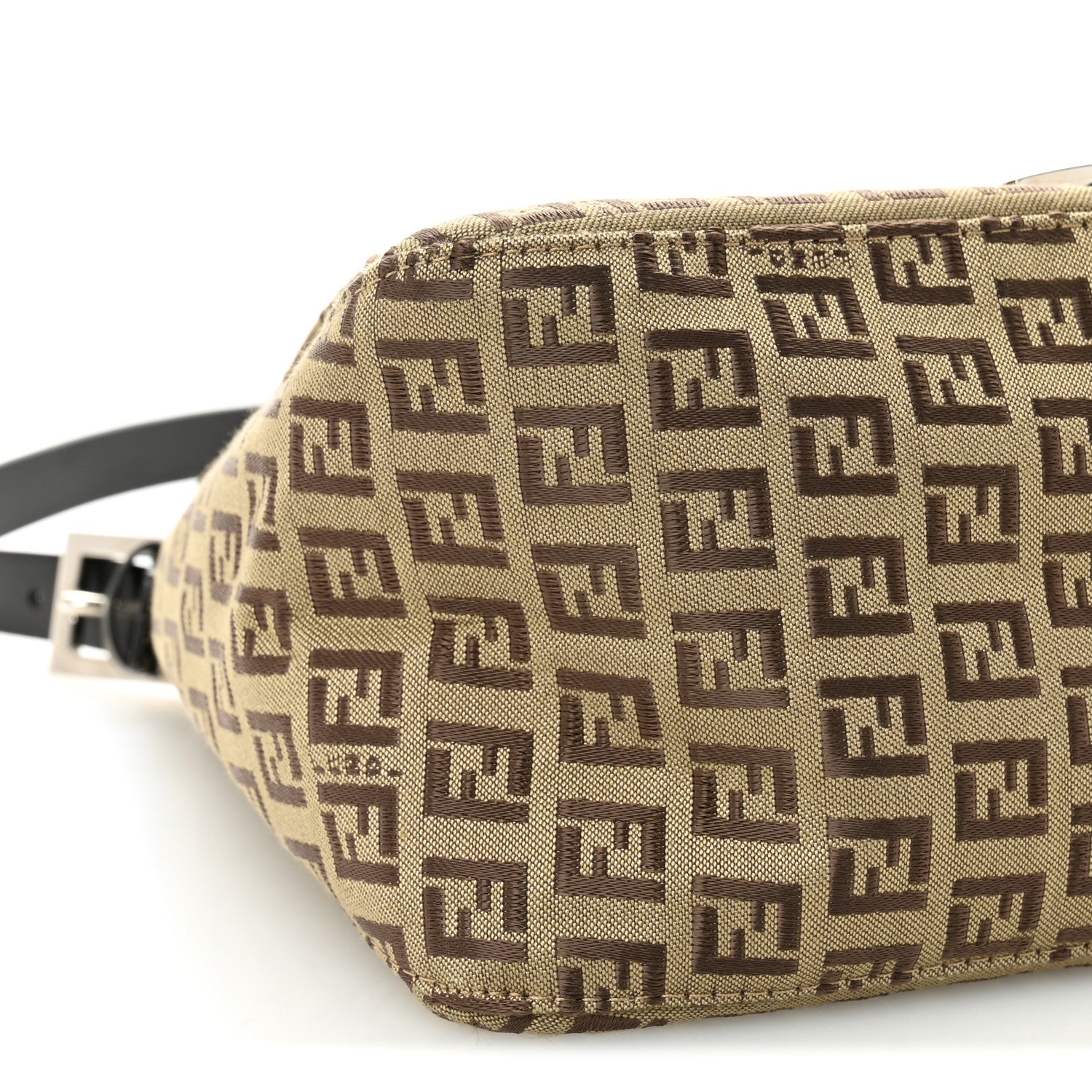 Fendi Zucchino Vitello Mama Baguette Testa di Moro Beige 8 of 9