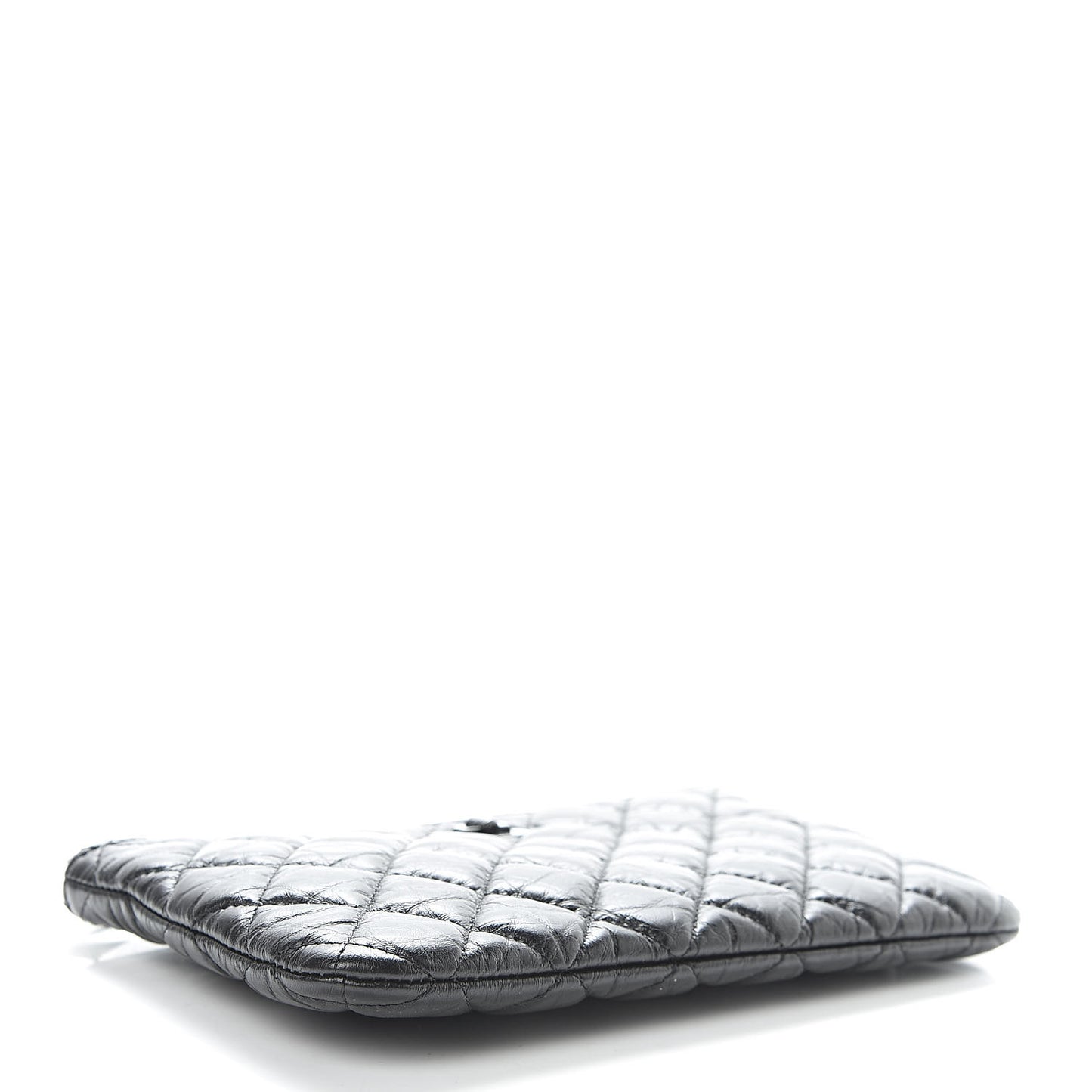 Aged Calfskin Quilted Medium Reissue Cosmetic Case So Black