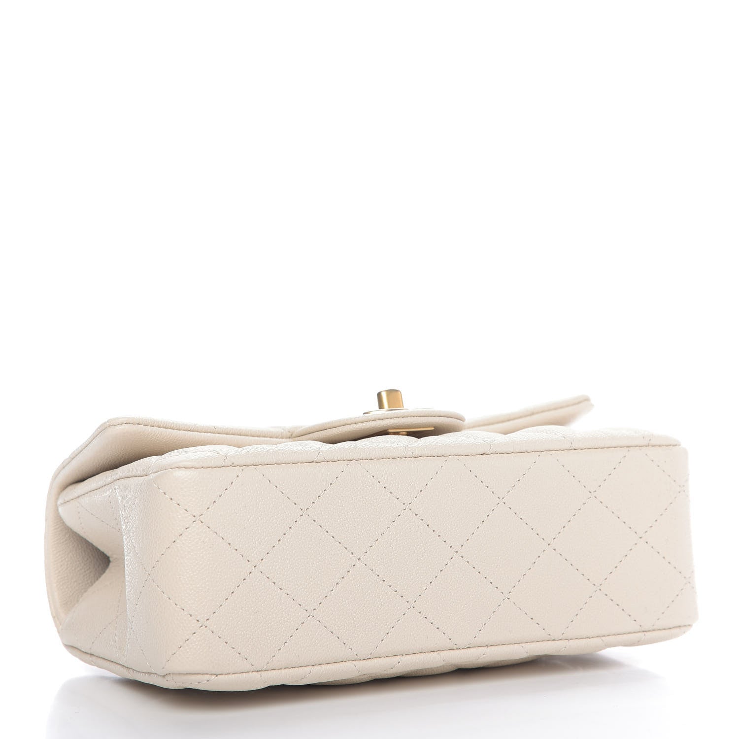 Chanel Caviar Quilted Mini Top Handle Rectangular Flap Beige 4 of 9