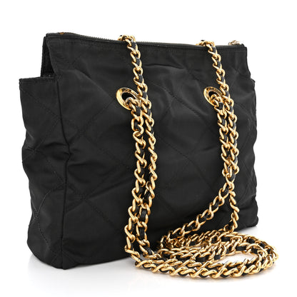 Prada Nylon Tessuto Quilted Shoulder Bag Black 3 of 15