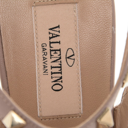 Valentino Garavani Patent Rockstud Ankle Strap Pumps 40 Poudre 8 of 8