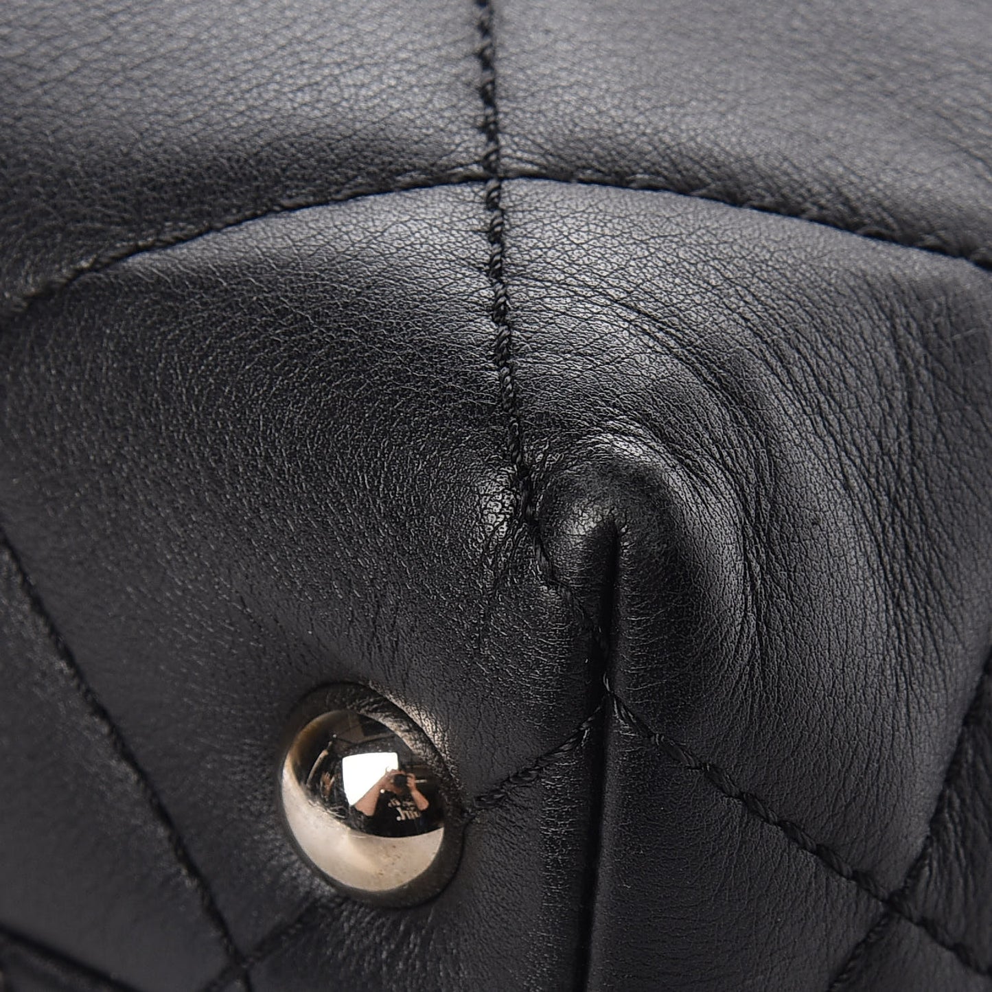 Calfskin Quilted In The Business North South Tote Black