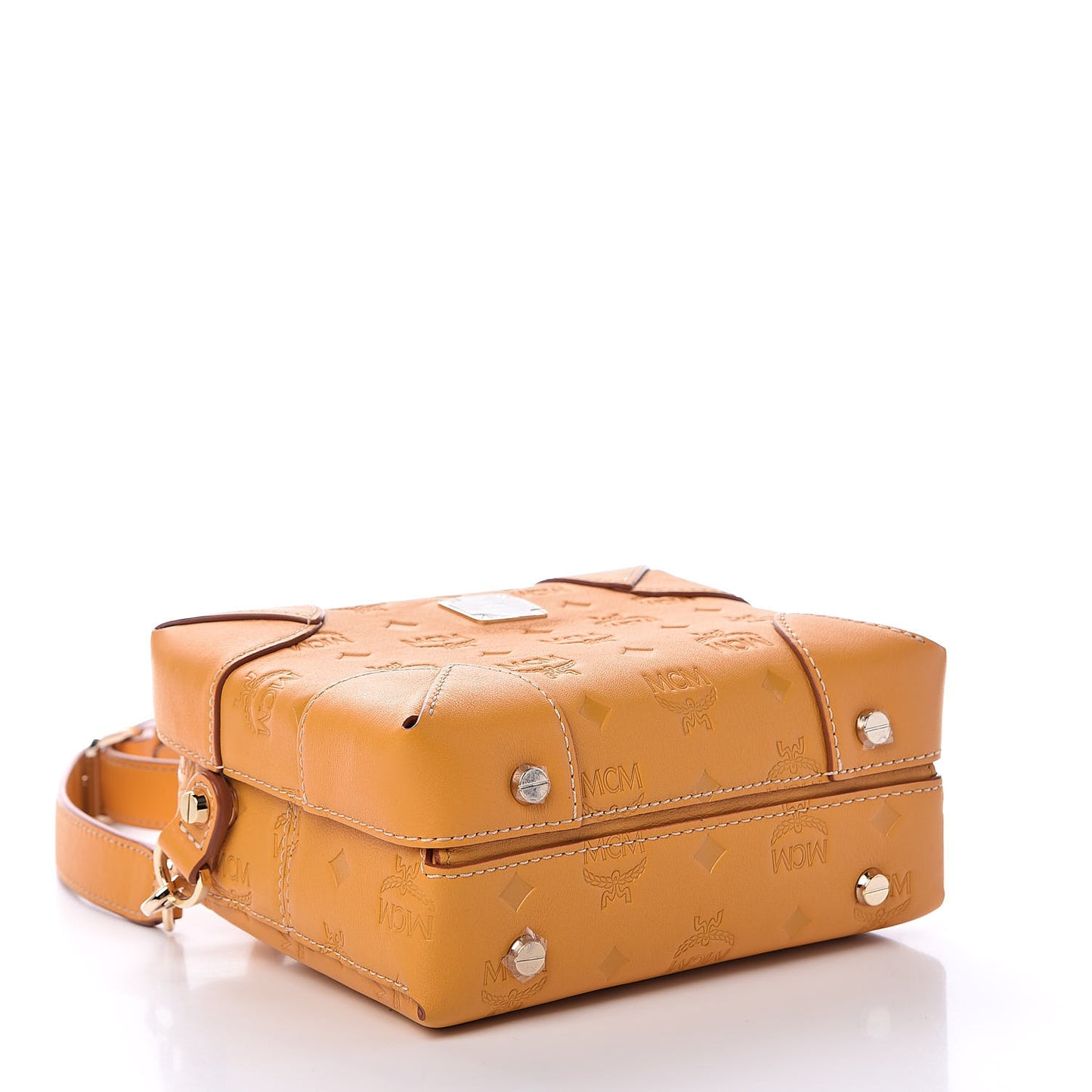 Calfskin Ottomar Monogram Soft Berlin Crossbody Golden Mango