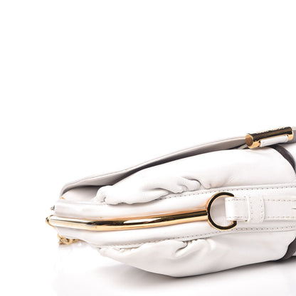 Jimmy Choo Calfskin Flap Shoulder Bag White 11 of 15