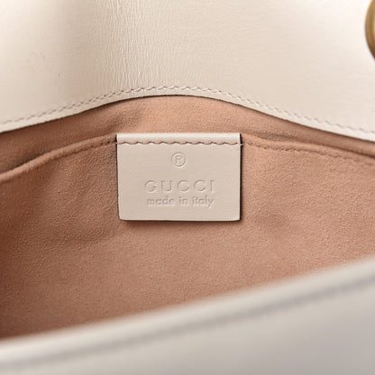 Gucci Calfskin Matelasse Mini GG Marmont Shoulder Bag White 8 of 10