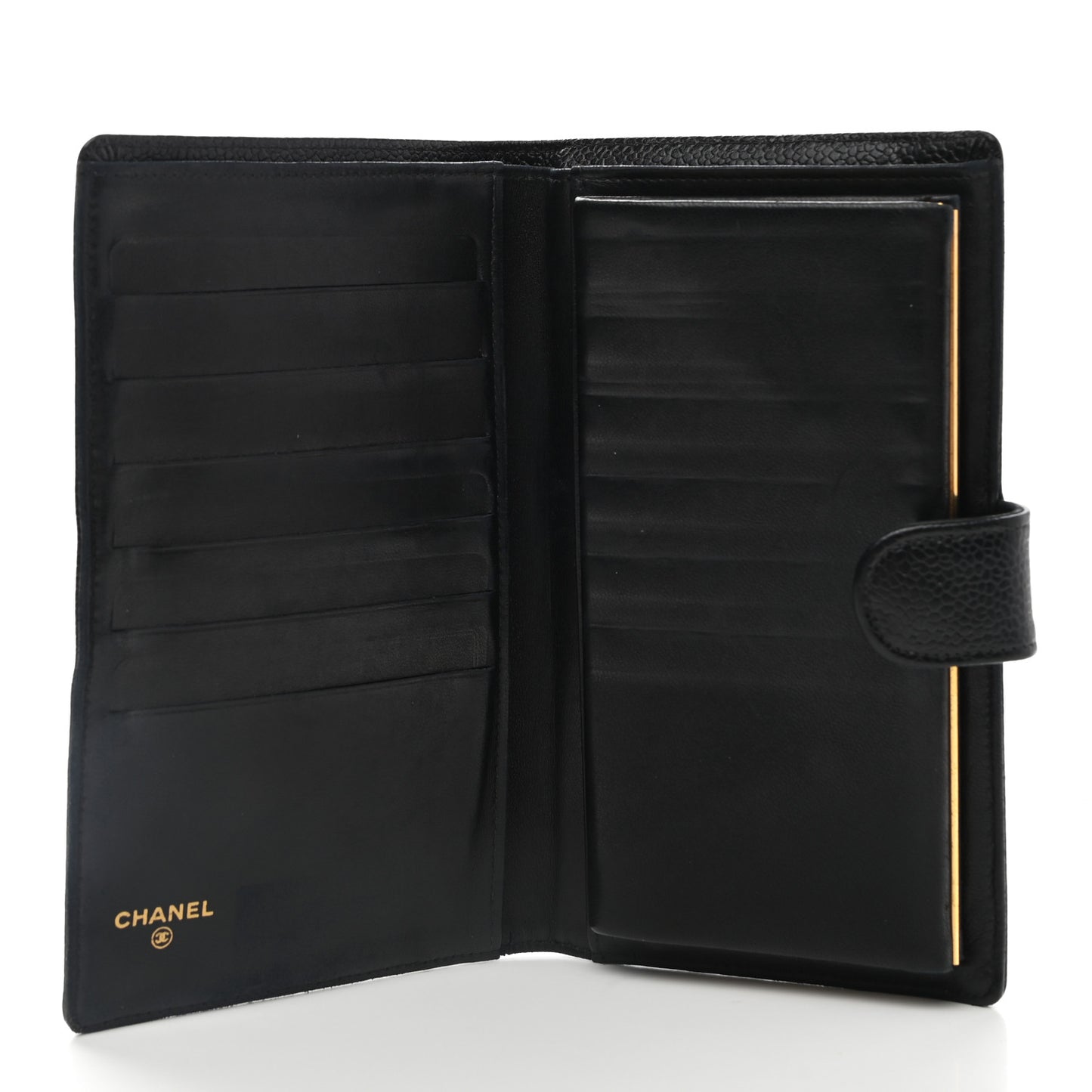 Caviar Timeless CC French Wallet Black