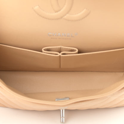 Chanel Caviar Quilted Medium Double Flap Beige 5 of 14