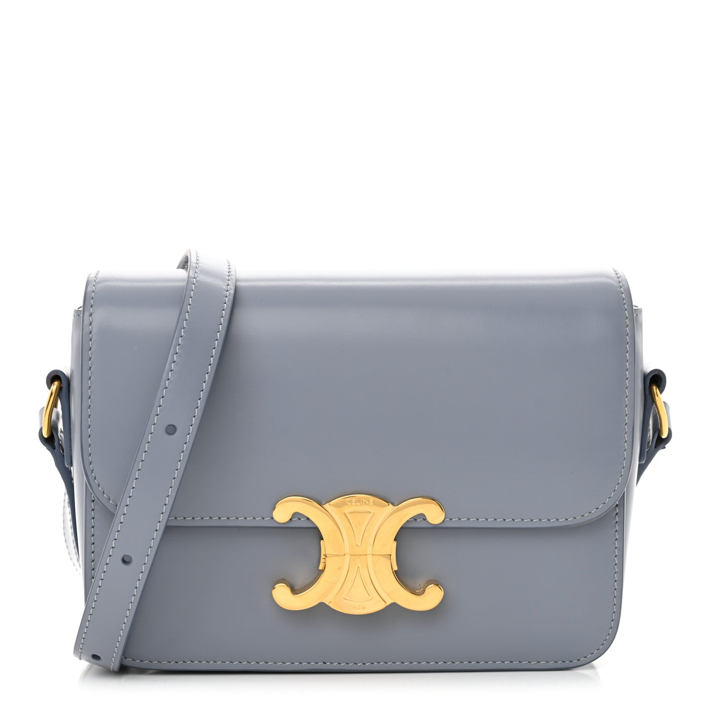 Shiny Calfskin Teen Triomphe Pearl Blue
