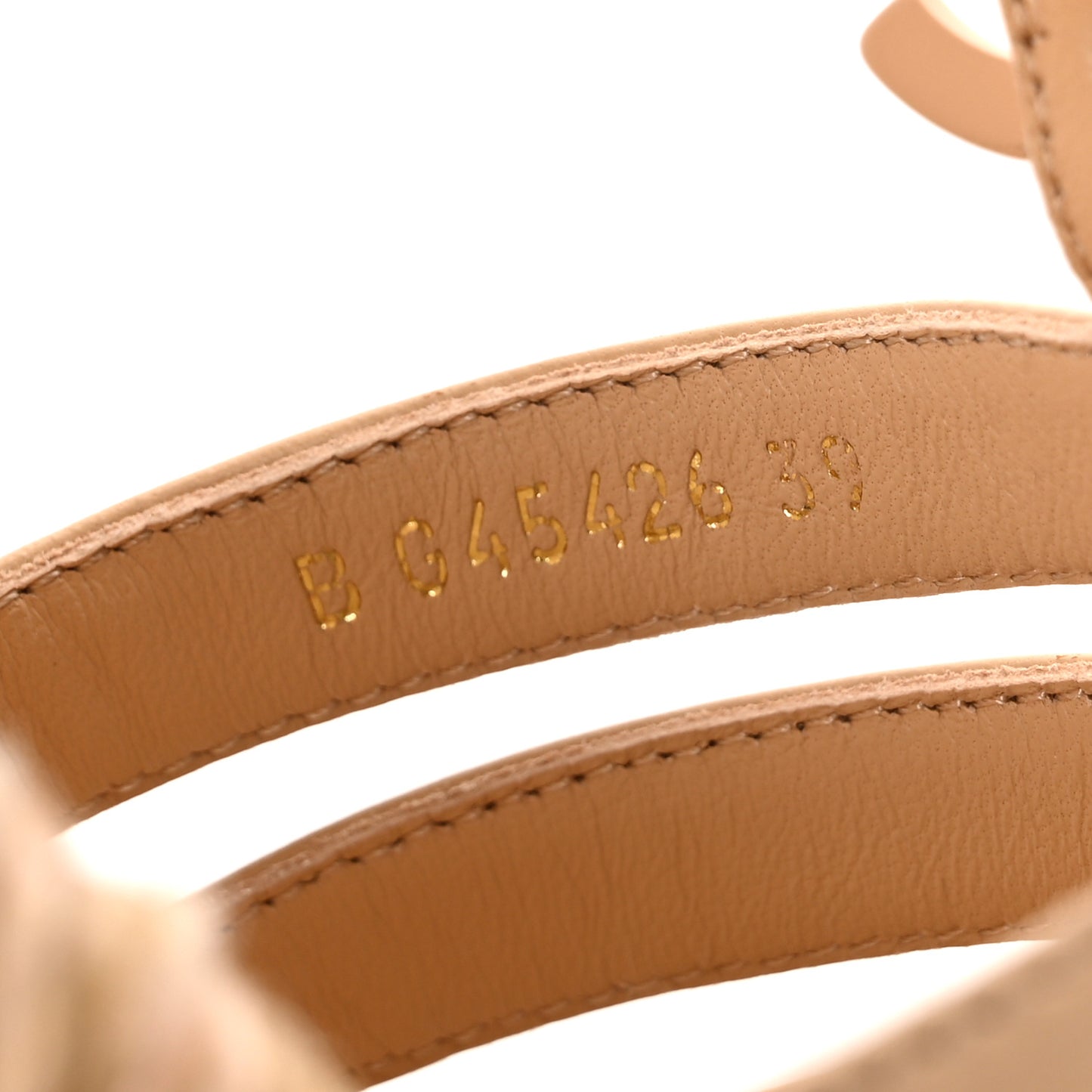 Lambskin Espadrille Sandals 39 Beige
