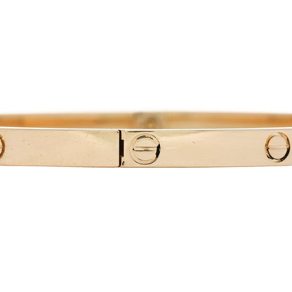 Cartier 18K Yellow Gold Small LOVE Bracelet 17 4 of 7