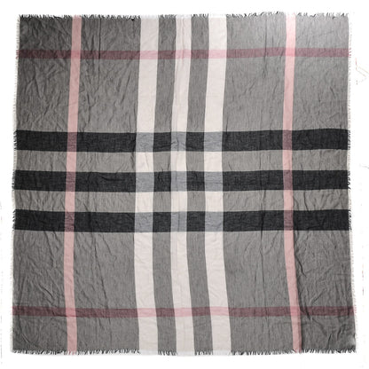 Burberry Modal Wool Giant Check Scarf Dark Trench 1 of 5