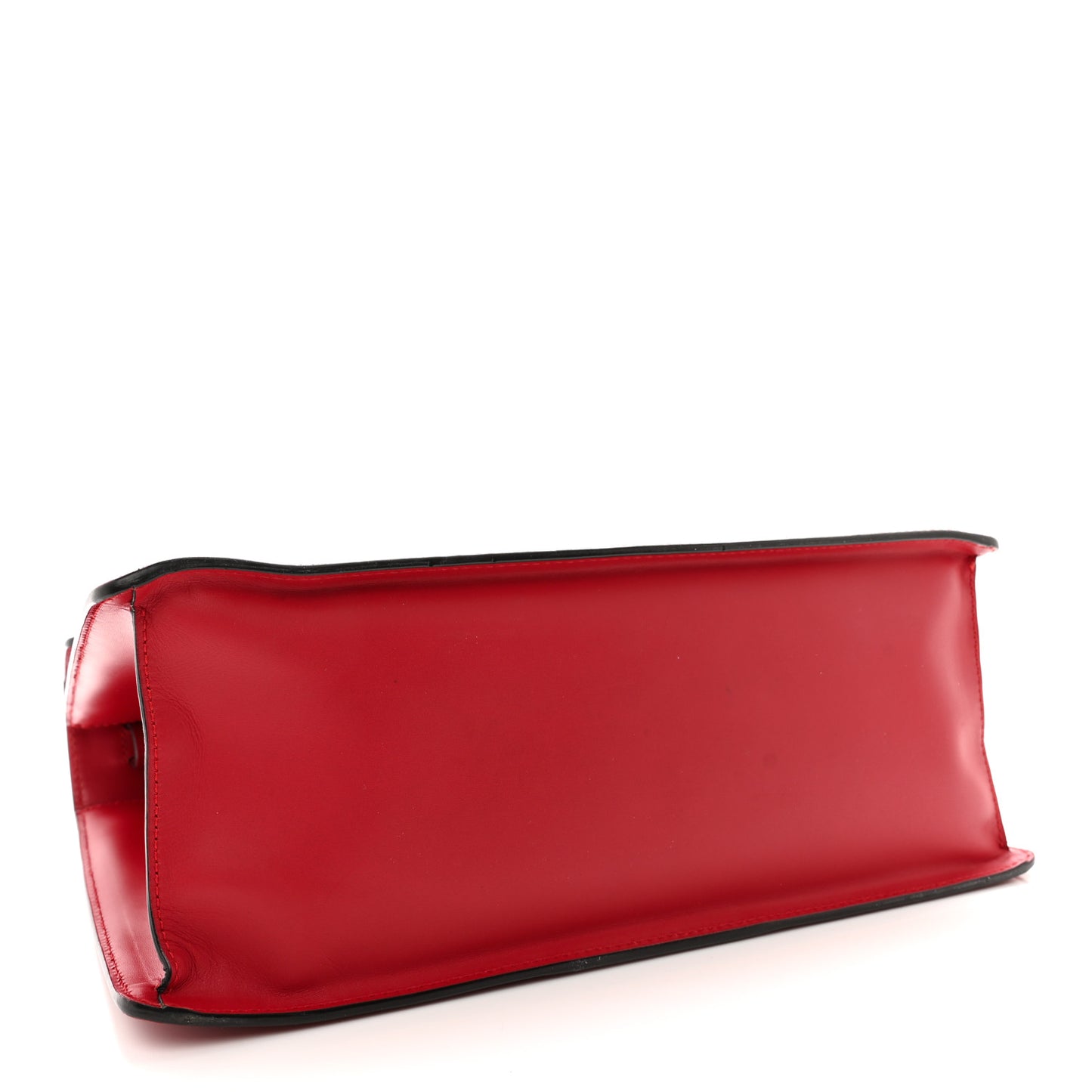 Calfskin Medium Sylvie Top Handle Bag Hibiscus Red