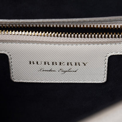 Burberry Trench Calfskin Medium DK88 Top Handle Bag Limestone Honey 8 of 9