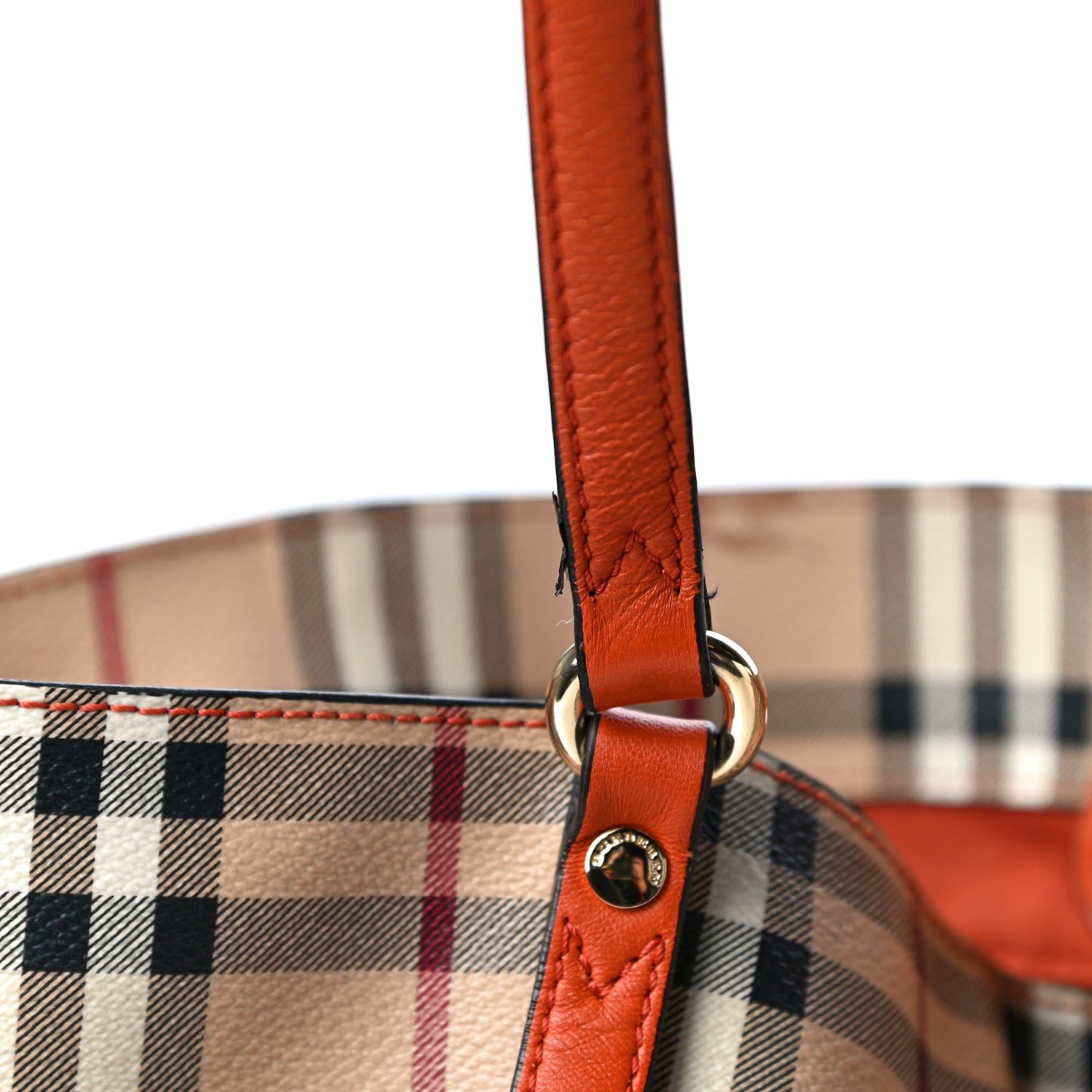 Haymarket Check Small Canterbury Tote Orange