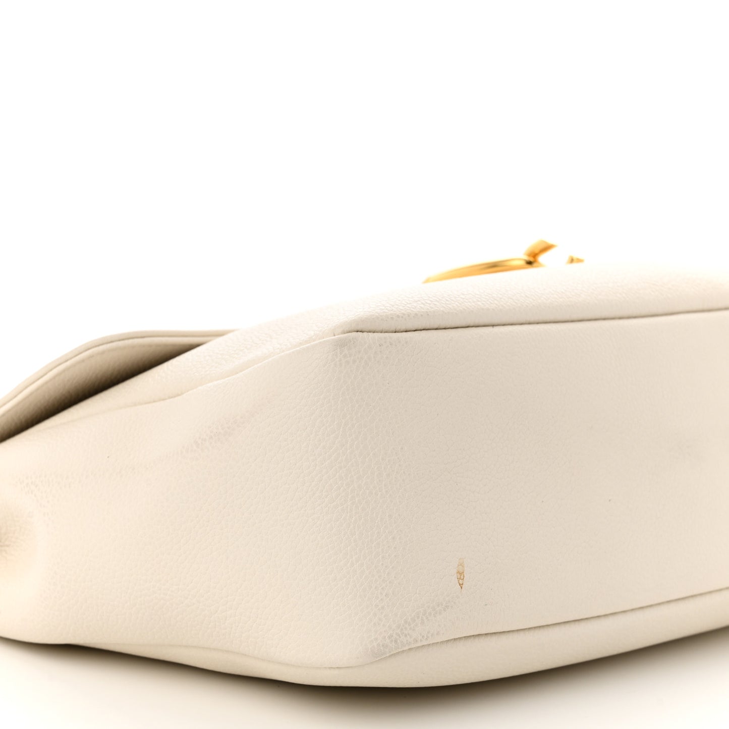 Calfskin Medium Clip Shoulder Bag Chalk