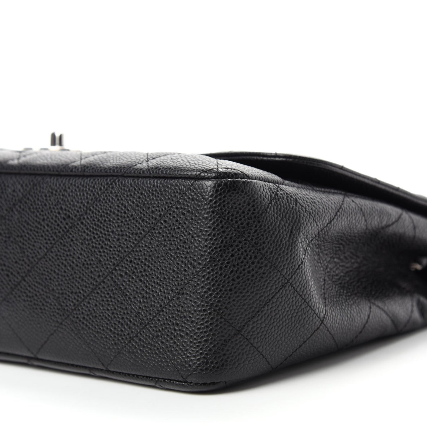 Caviar Quilted Jumbo Single Flap Black