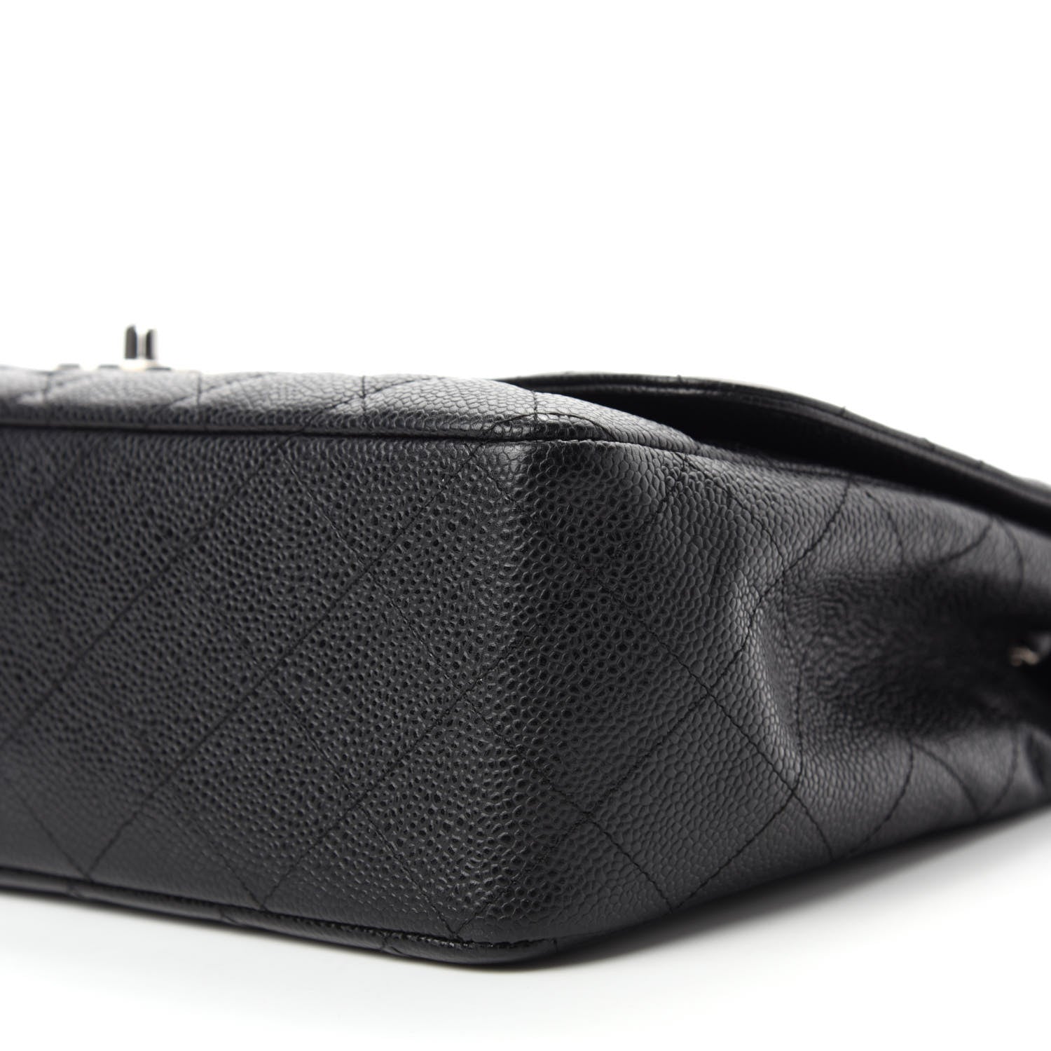 Chanel Caviar Quilted Jumbo Single Flap Black 7 of 10
