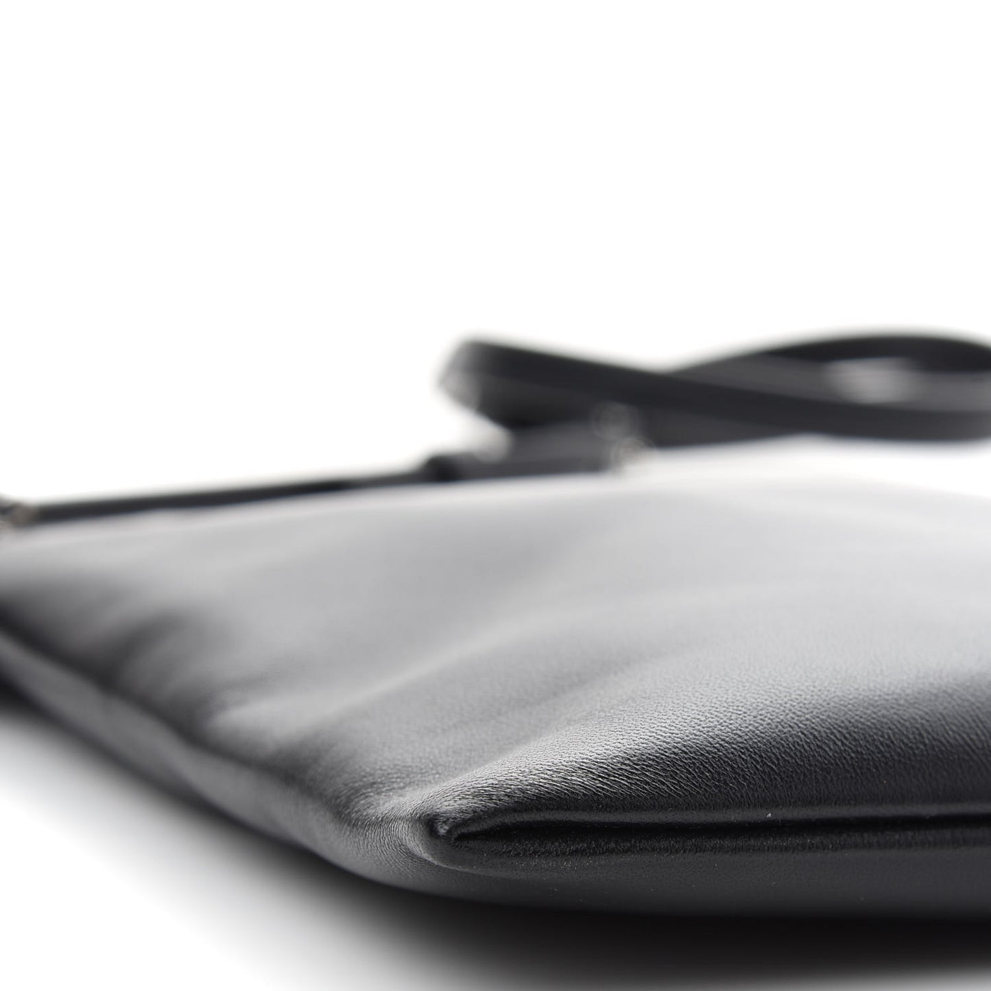 Antiqued Lambskin Sid Flat Crossbody Black