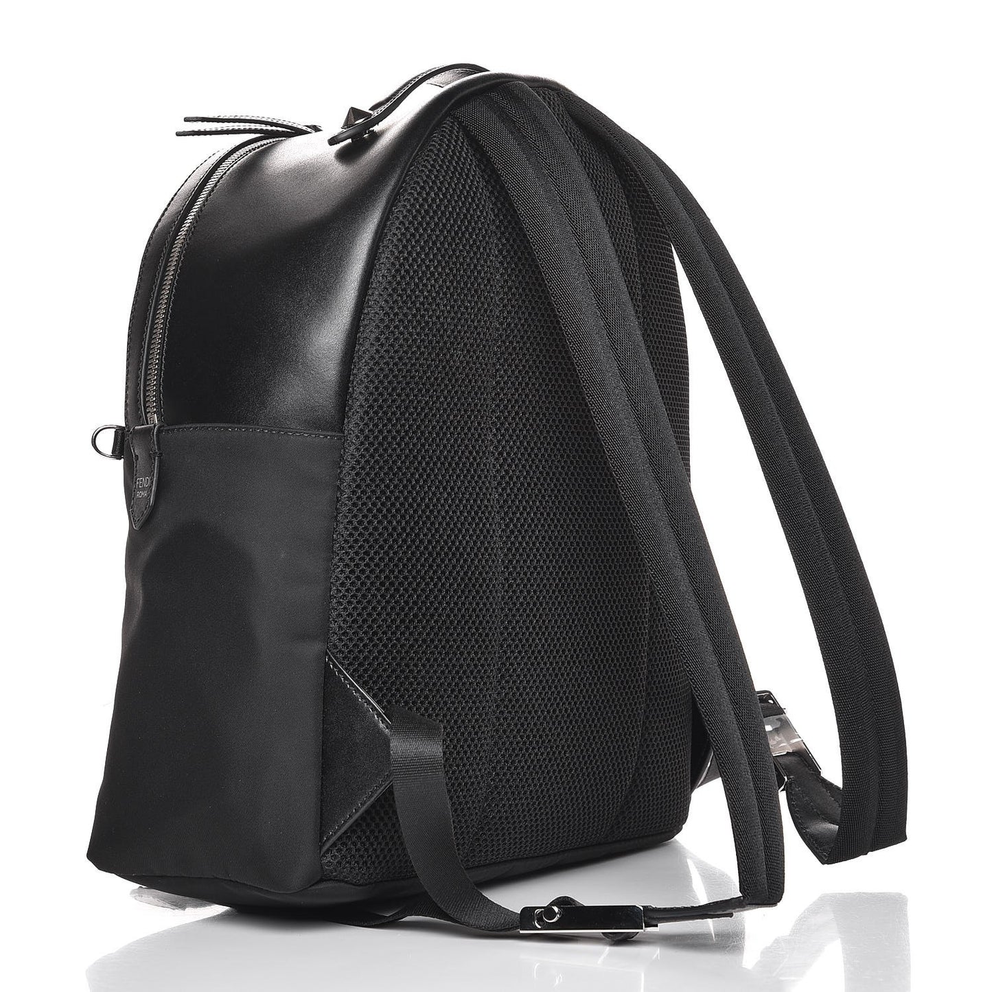 Nylon Vitello Liberty Sequin Fun Fair Embroidered Backpack Black