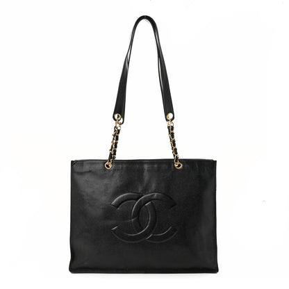 Chanel Caviar CC Shopper Tote Black 1 of 12