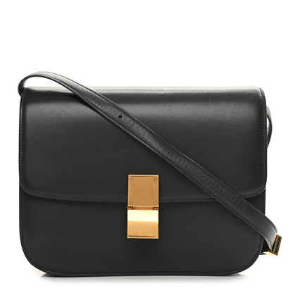 Celine Box Calfskin Medium Classic Box Flap Bag Anthracite 1 of 18
