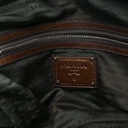 Prada Vernice Sfumaya Satchel Blond Mordore 6 of 13