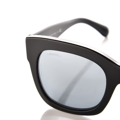 Chanel Mirror CC Sunglasses 5357 Black 7 of 8