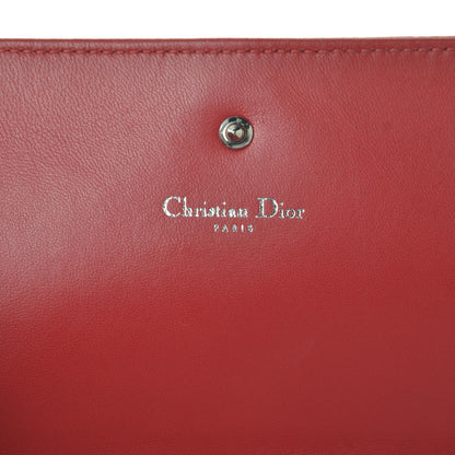 Christian Dior Grained Calfskin Diorama Croisiere Chain Wallet Rouge Vif 5 of 10
