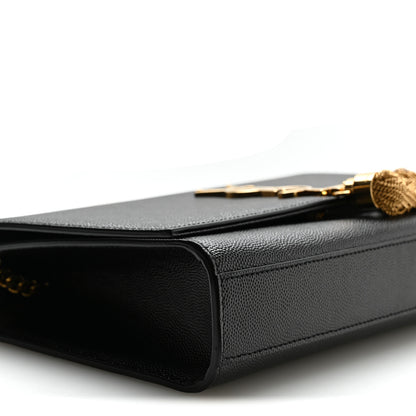 Saint Laurent Grain De Poudre Medium Classic Monogram Kate Tassel Satchel Black 8 of 9
