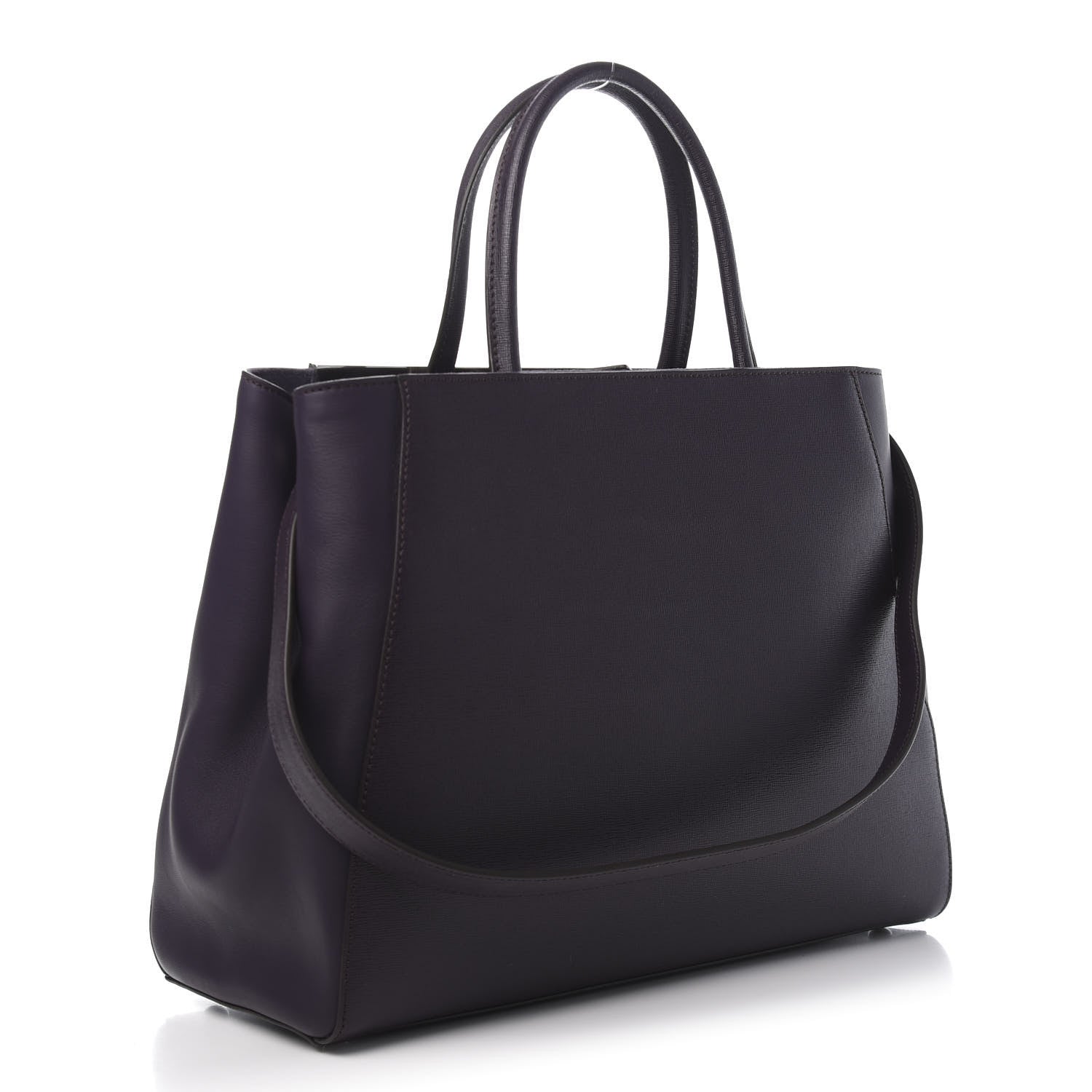 Fendi Vitello Elite Regular 2Jours Tote Ametista 4 of 12