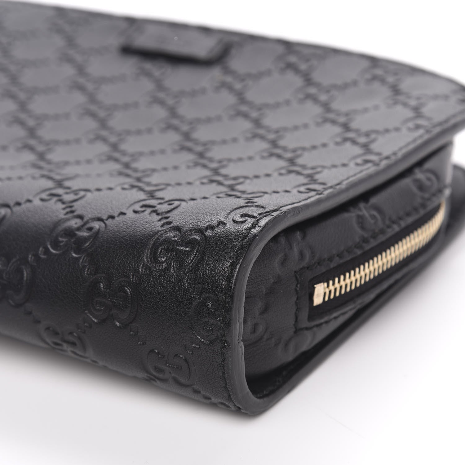 Gucci Guccissima Zip Clutch Black 11 of 11