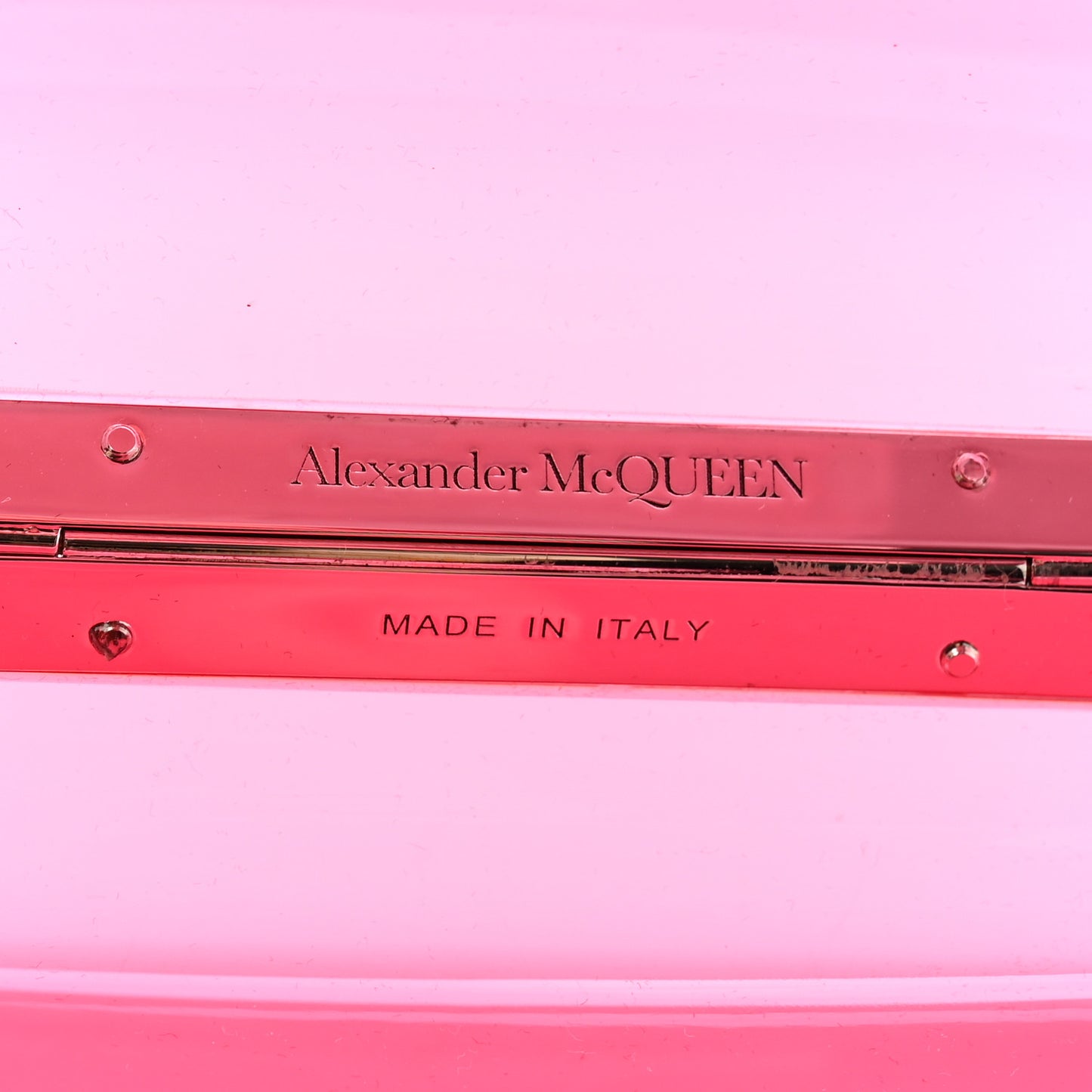 Resin Knuckle Clutch Pink