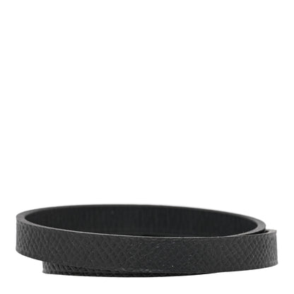 Hermes Epsom Behapi Double Tour Bracelet T3 Black 3 of 5